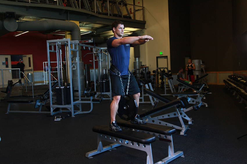 Weighted Squat — starting position