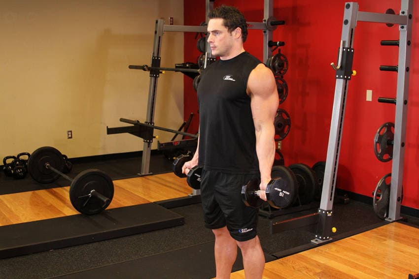Zottman Curl — starting position