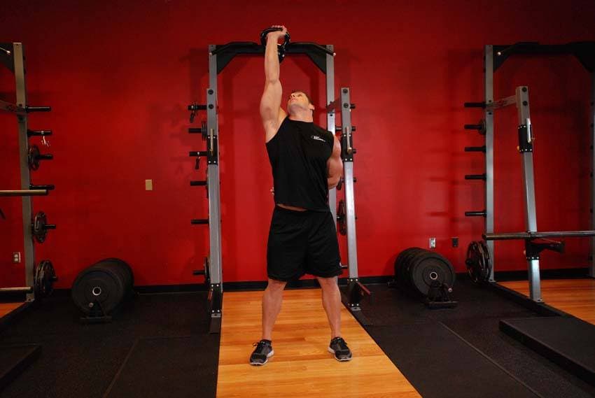 Advanced Kettlebell Windmill — starting position