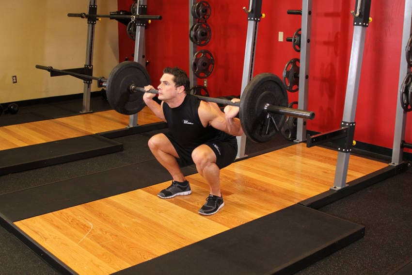 Barbell Full Squat — end position