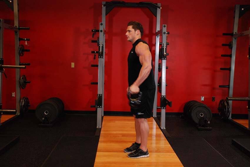 Bottoms-Up Clean From The Hang Position — starting position