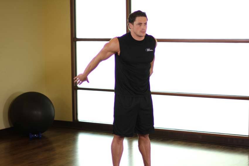 Dynamic Back Stretch — starting position