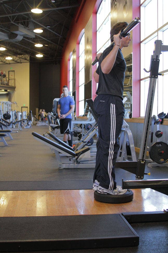 Elevated Back Lunge — starting position