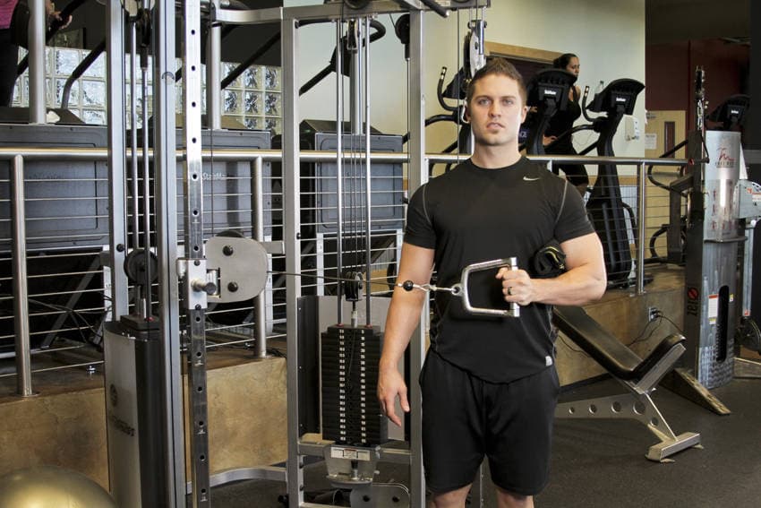 External Rotation with Cable — starting position