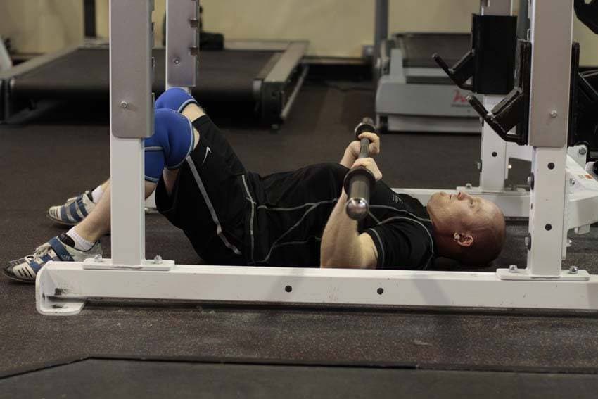 Floor Press — end position