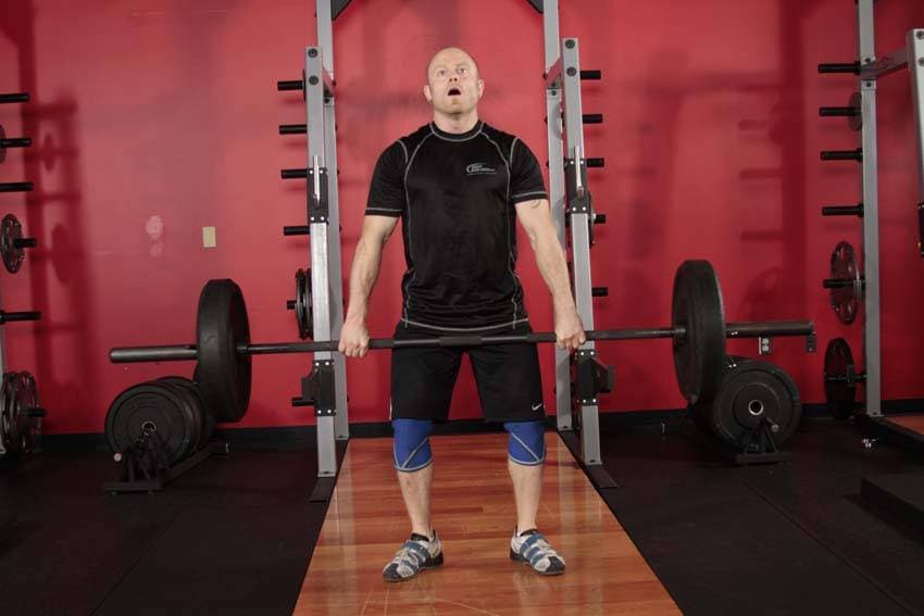 Hang Clean — starting position