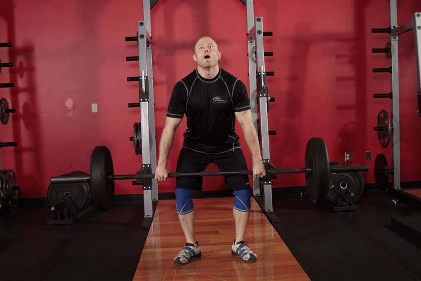 Hang Clean — end position