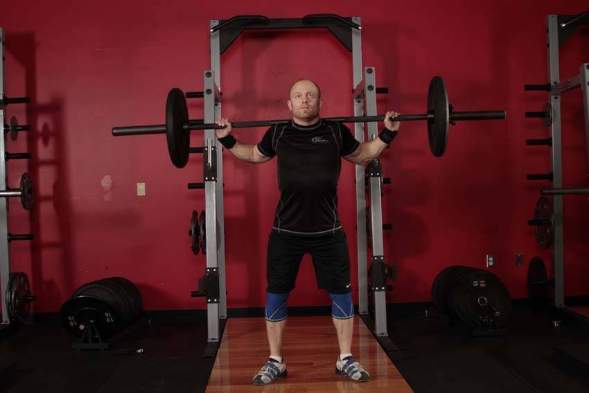 Heaving Snatch Balance — starting position