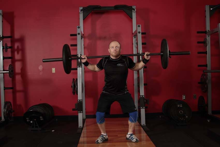 Heaving Snatch Balance — end position