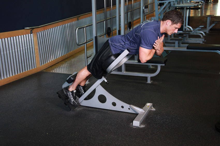 Hyperextensions (Back Extensions) — starting position
