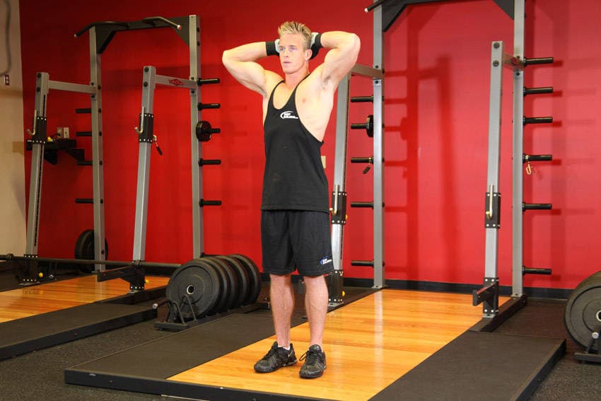 Isometric Neck Exercise - Front And Back — end position