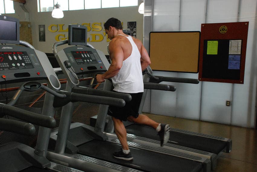Jogging, Treadmill — starting position