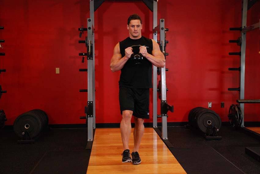 Kettlebell Pistol Squat — starting position