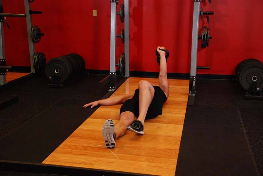 Kettlebell Turkish Get-Up (Squat style) — starting position