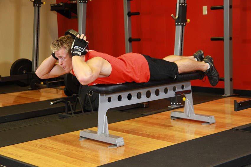 Lying Face Down Plate Neck Resistance — end position