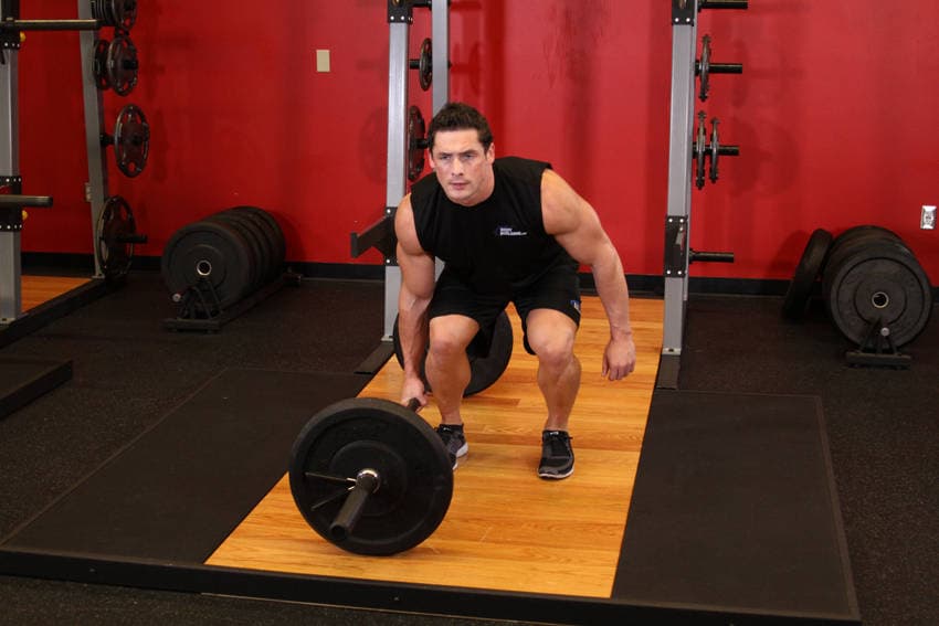 One-Arm Side Deadlift — starting position