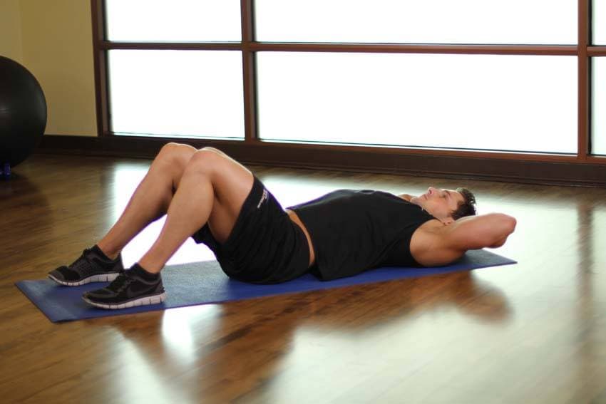 One Knee To Chest — starting position