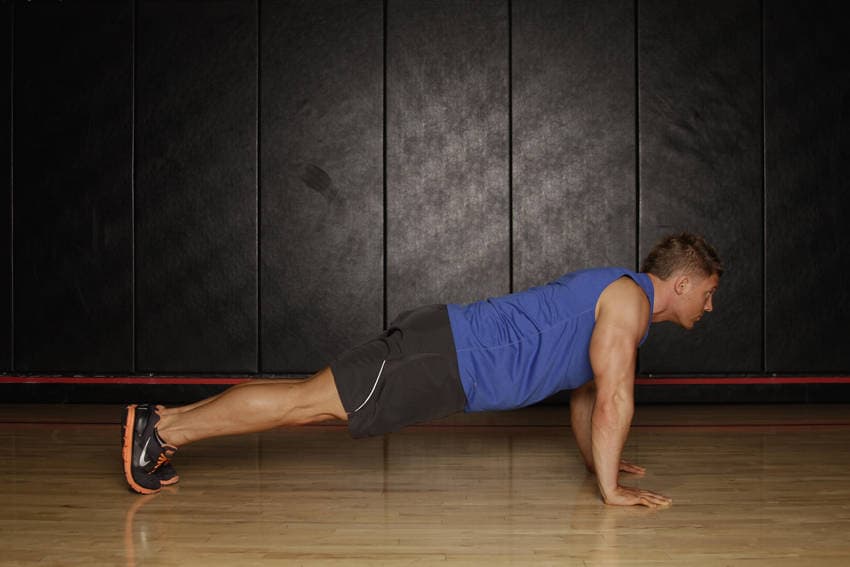 Push Up to Side Plank — starting position
