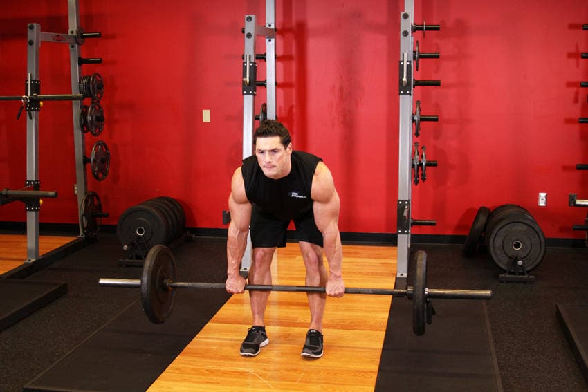 Romanian Deadlift — starting position