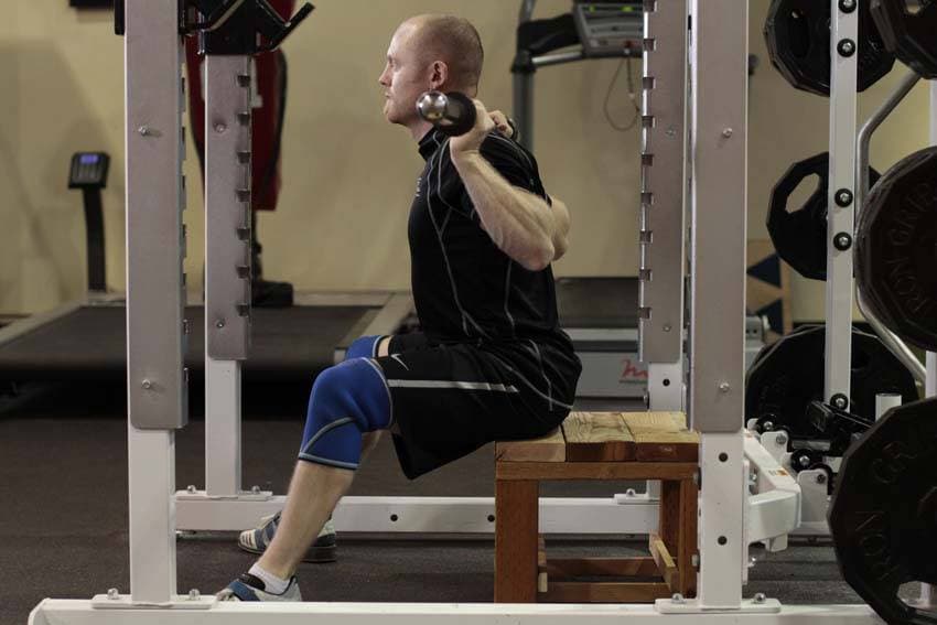 Seated Good Mornings — starting position