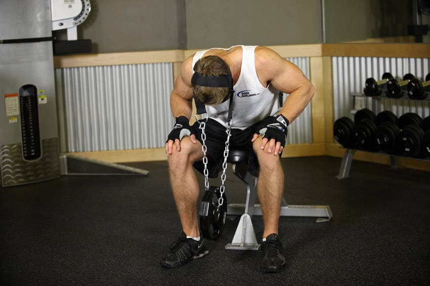 Seated Head Harness Neck Resistance — starting position