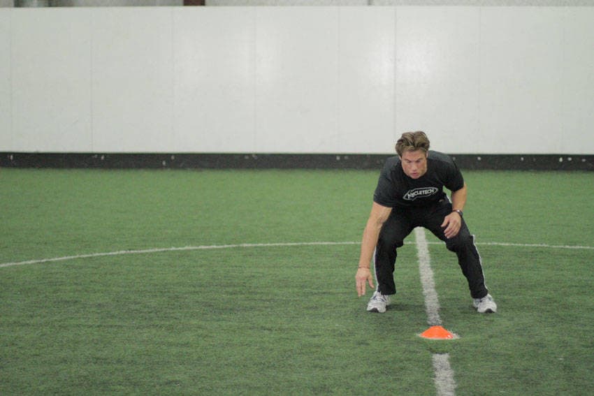 Side Standing Long Jump — starting position