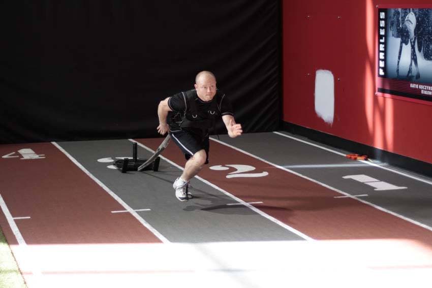 Sled Drag - Harness — starting position