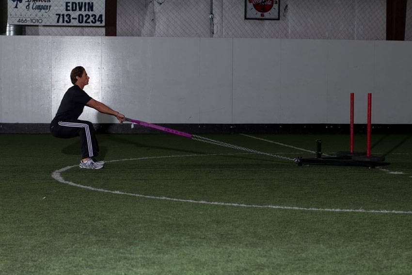 Sled Row — starting position