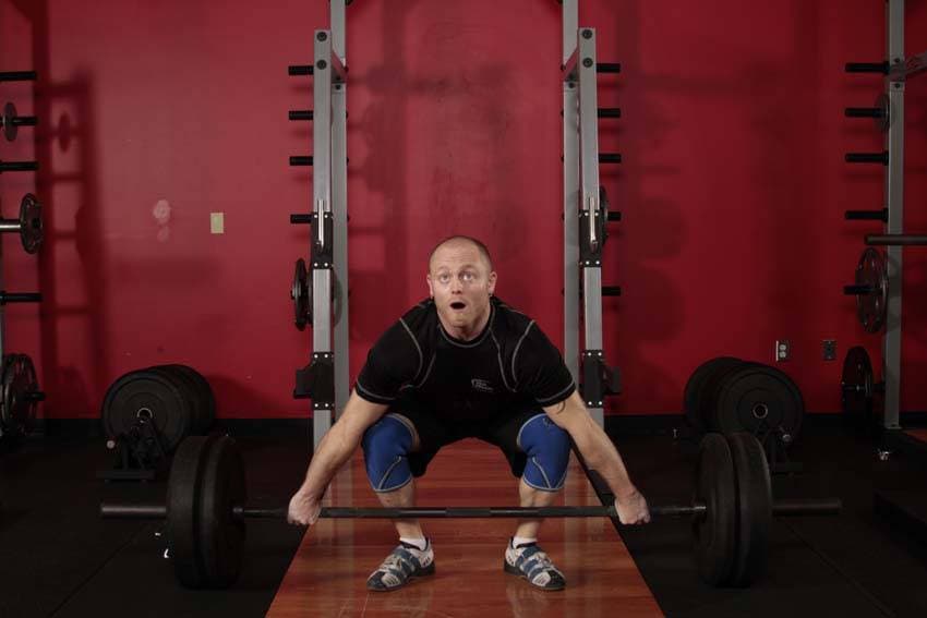 Snatch Deadlift — starting position