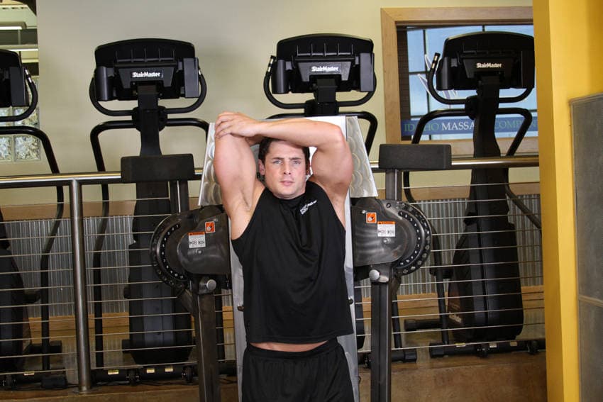 Standing Low-Pulley One-Arm Triceps Extension — starting position