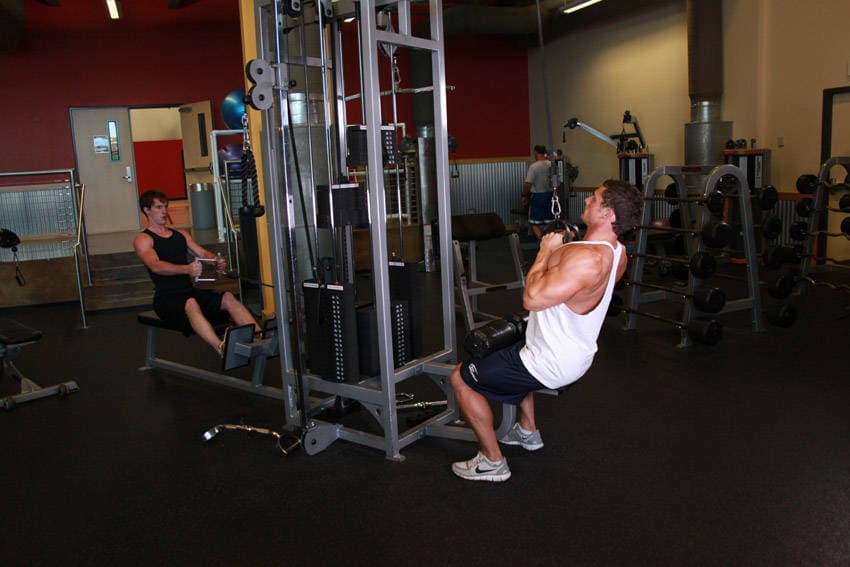 V-Bar Pulldown — starting position