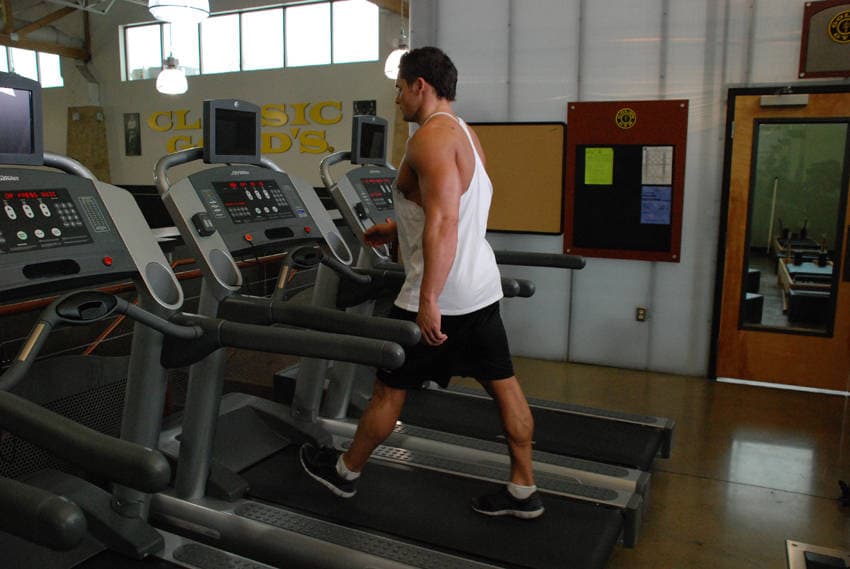 Walking, Treadmill — starting position